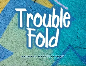 Trouble Fold - Personal Use font