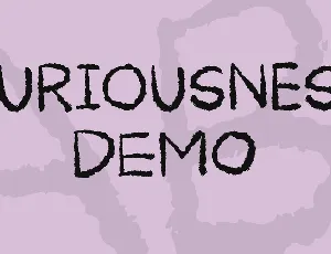 Curiousness DEMO font