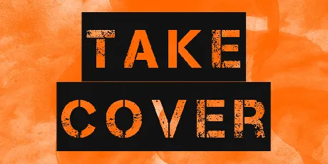 Take Cover font