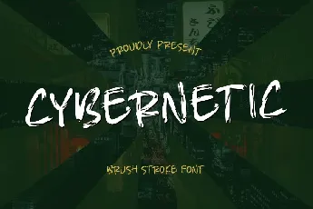 Cybernetic â€“ Brush Stroke font