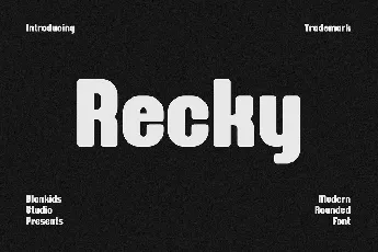 Recky font