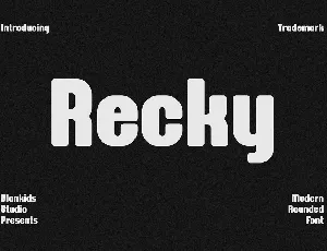 Recky font