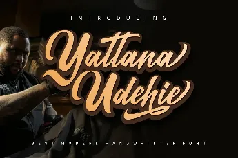 Yattana Udehie Calligraphy font