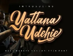 Yattana Udehie Calligraphy font
