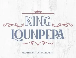 King Lounpera Display font