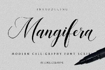 Mangifera Calligraphy font