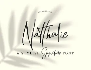 Natthalie Signature font