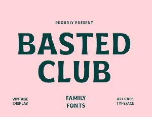 Basted Clubs Family font