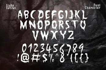 Night Secret font