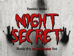 Night Secret font