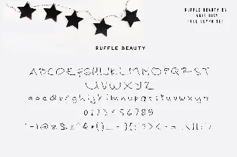 Ruffle Beauty font