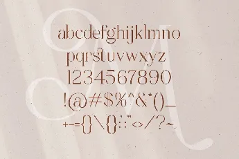 Mitchaella font