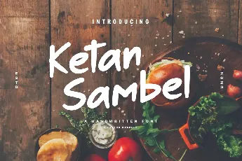 Ketan Sambel font