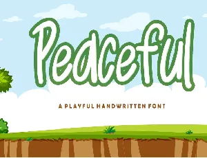 Peaceful - Personal Use font