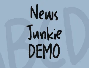 News Junkie DEMO font