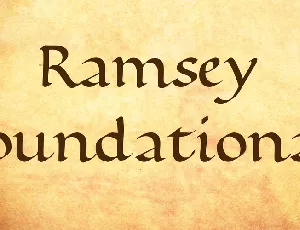 Ramsey Foundational font