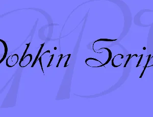 Dobkin Script font