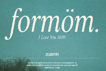 ZT Formom font