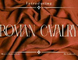 Roman Cavalry font