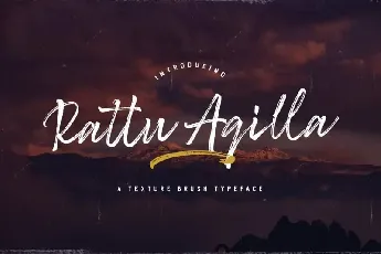 Rattu Aqilla Brush font