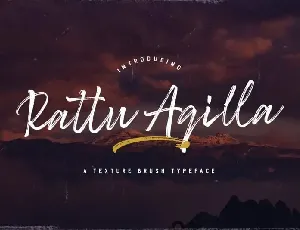 Rattu Aqilla Brush font