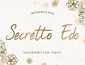 Secretto Edo font