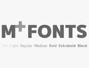 M+ Sans Serif font