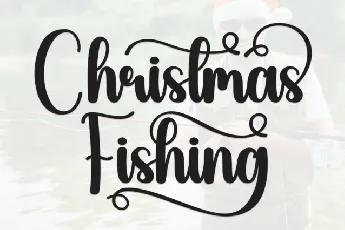 Christmas Fishing Script font