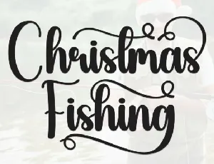 Christmas Fishing Script font