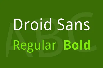 Droid Sans Serif font