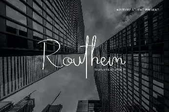 Routhem font