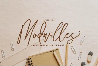 Modwilles Signature font