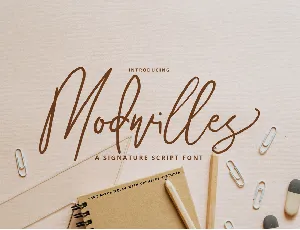 Modwilles Signature font