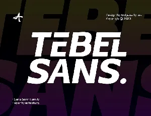 Tebel Sans font