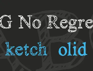 KG No Regrets font