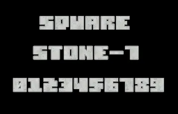 Square Stone-7 font