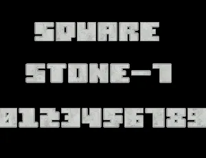 Square Stone-7 font