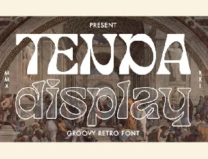 Tenda Display font