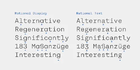 Rational TW Family font