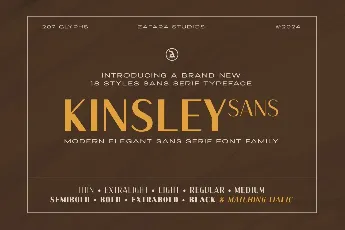 Kinsley DEMO font