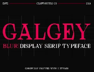 Galgey Blur font