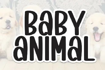 Baby Animal Display font