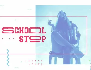 School Stop font