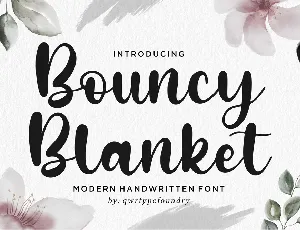 Bouncy Blanket font