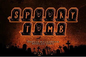 SPOOKY TOMB - Personal Use font