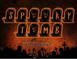 SPOOKY TOMB - Personal Use font