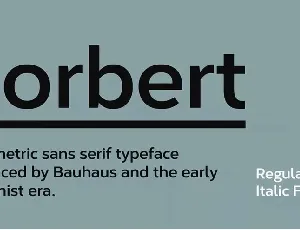 Corbert font