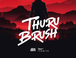 Thuru Brush font