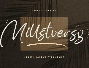 Millstversy font