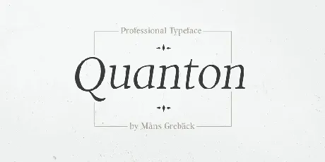 Quanton Family font